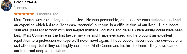 Matt Conner client testimonial