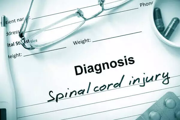 Spinal cord injury diagnosis.