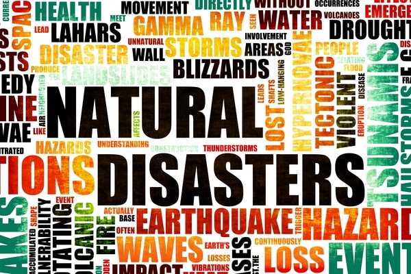 Natural Disasters Grunge
